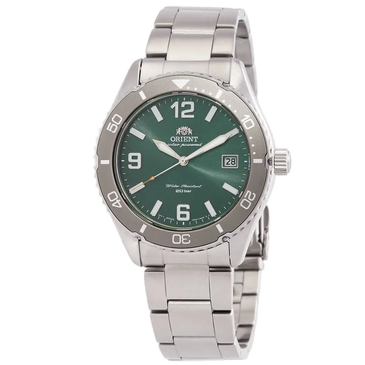 Orient Sport Solar Green Dial Men`s Watch RA-WJ0001E10B