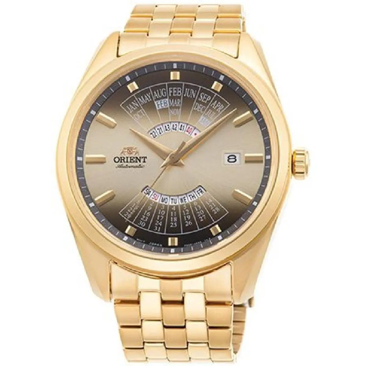 RA-BA0001G Men`s Multi-year Gold Automatic Watch by Orient