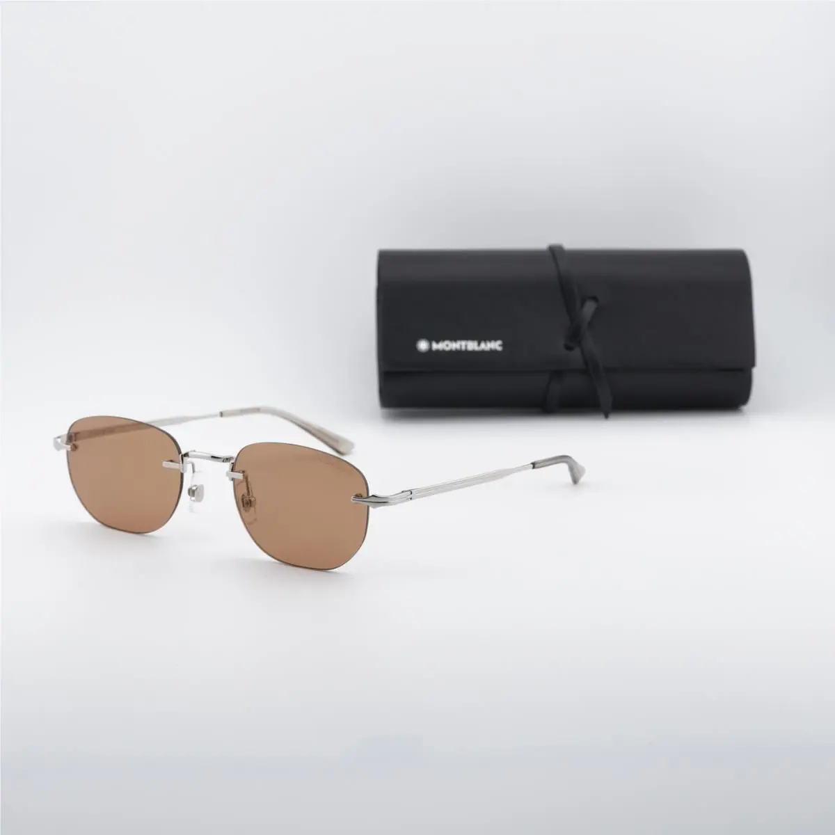 Montblanc MB0303S 003 Silver/brown 53-22-145 Sunglasses
