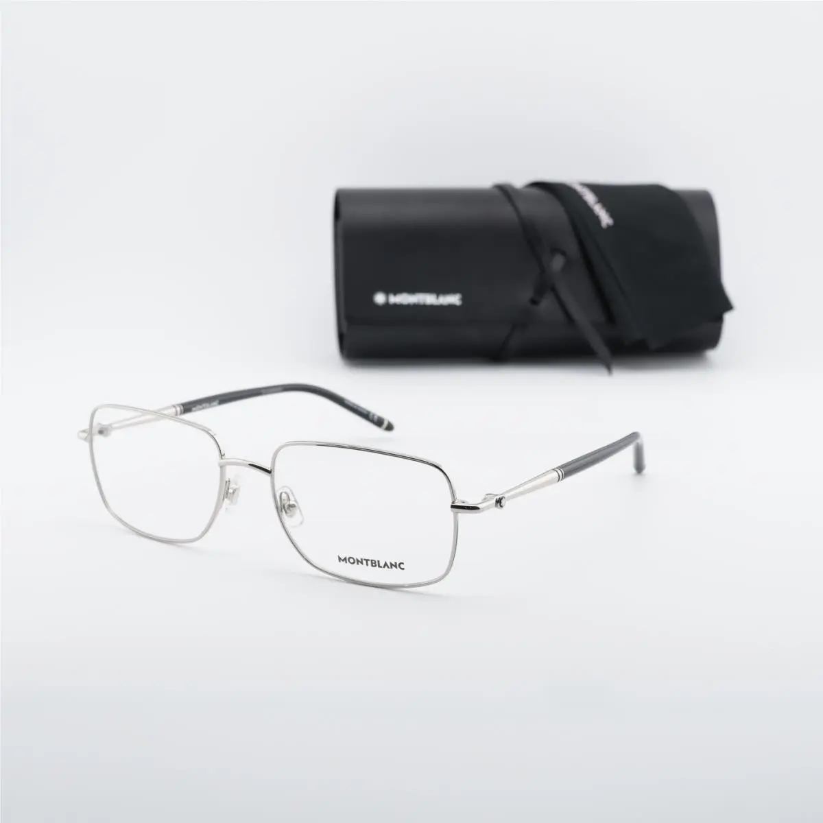 MB0072O 004 Silver/gold 57mm Eyeglasses by Montblanc