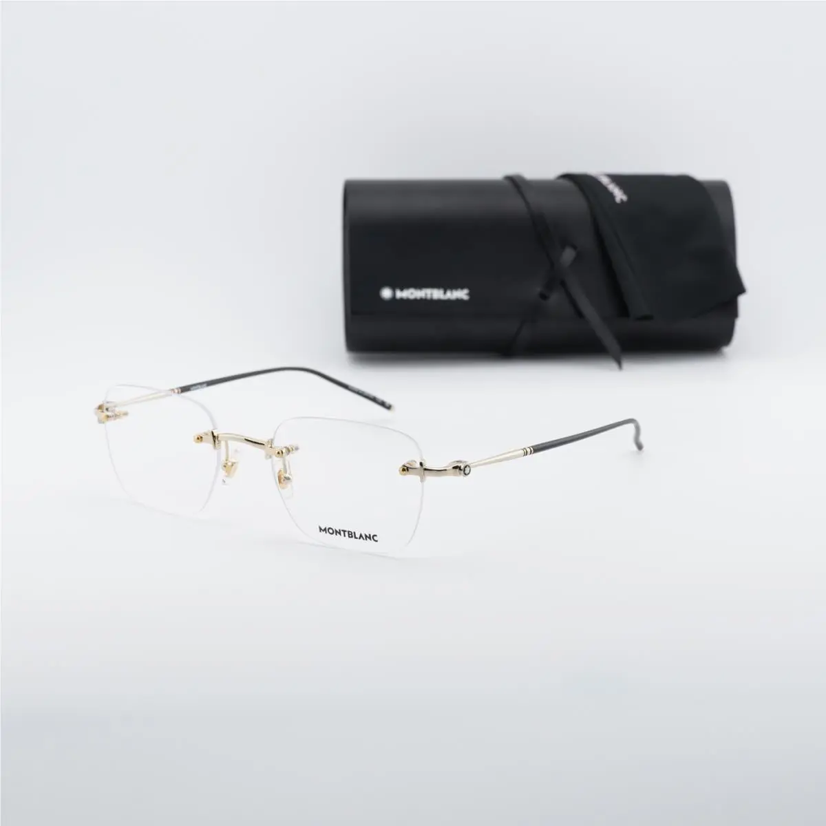 Montblanc MB0130O 002 Gold 53mm Eyeglasses