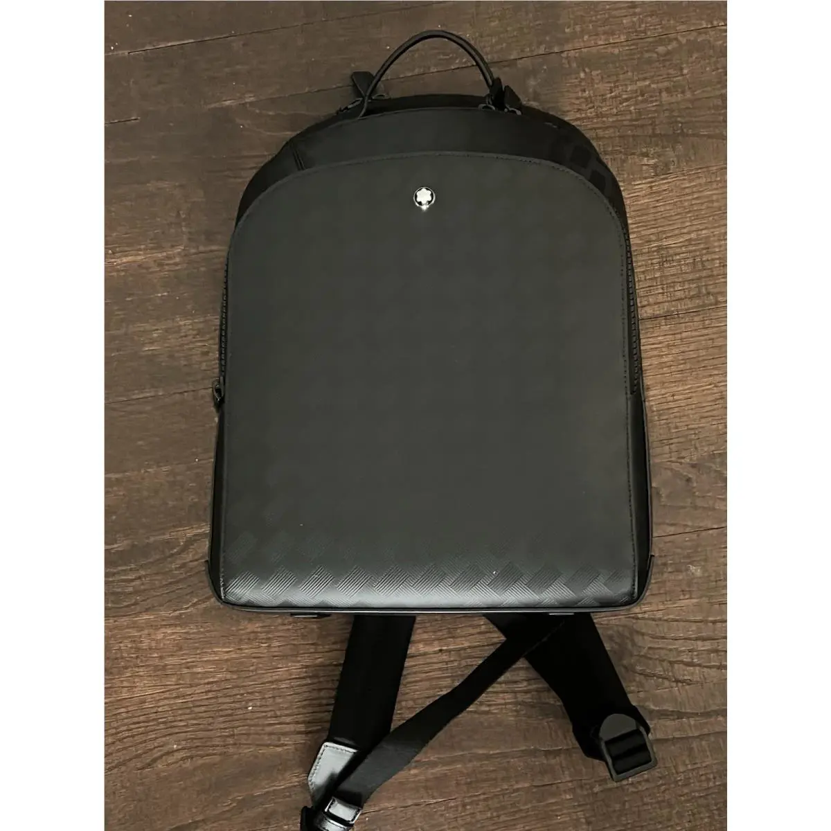 Montblanc Extreme 3.0 Black Leather Medium 3 Compartment Backpack 129964