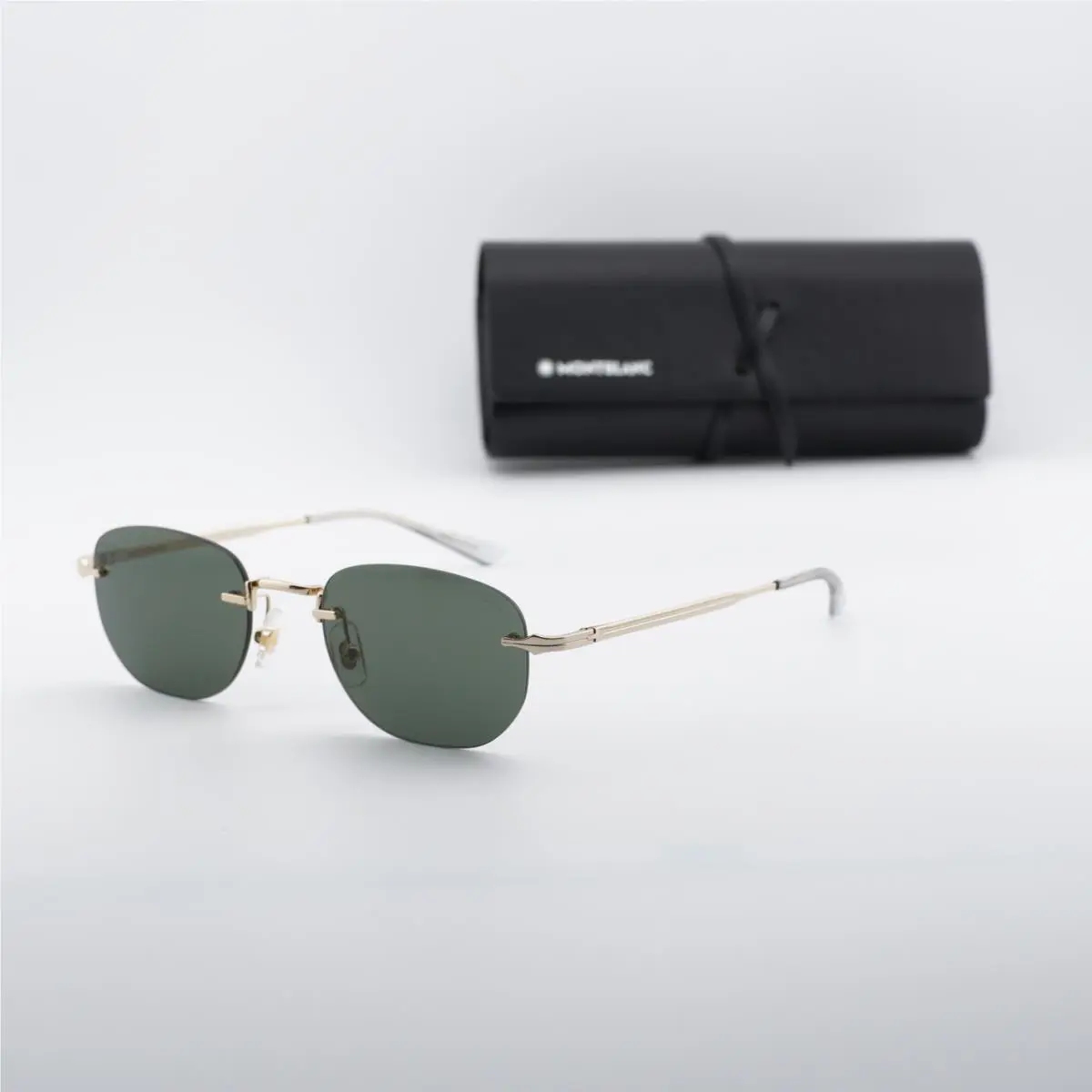 Montblanc MB0303S 001 Gold/grey 53-22-145 Sunglasses