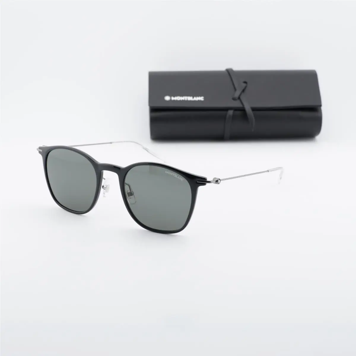 Montblanc MB0098S 010 Black/grey Sunglasses 53-22-150