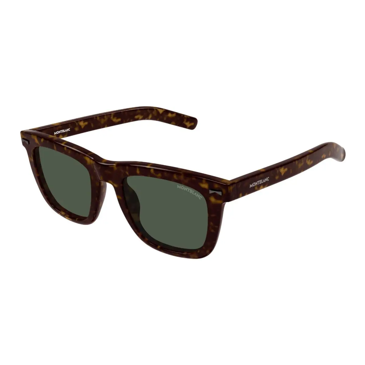 MB0226S 007 Havana/green Sunglasses 56-20-145 by Montblanc
