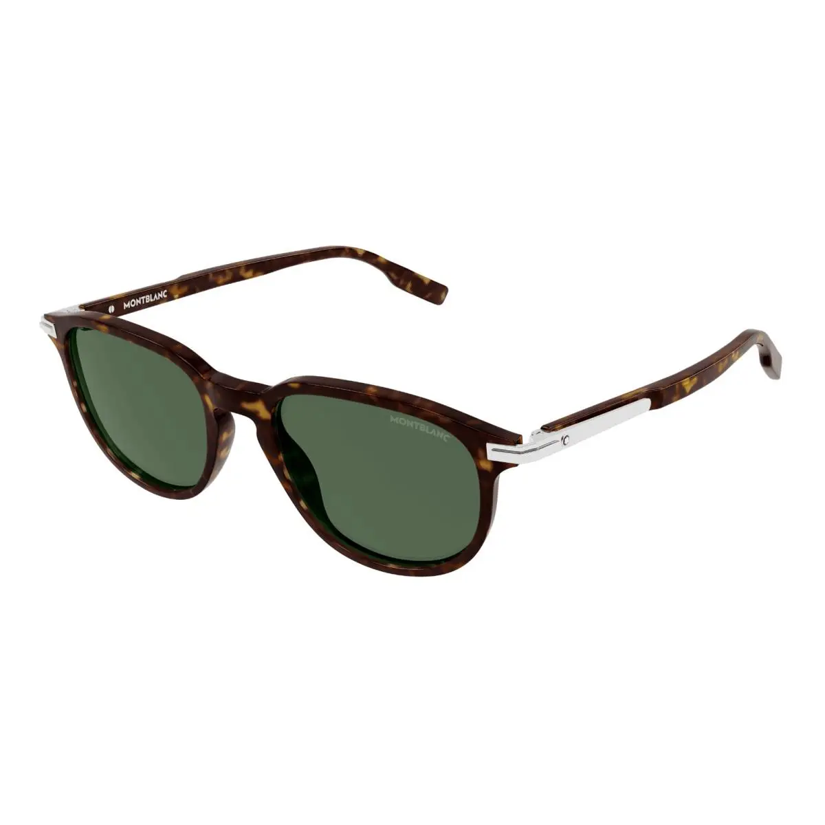 MB0276S 002 Havana/green Sunglasses 52-19-145 by Montblanc
