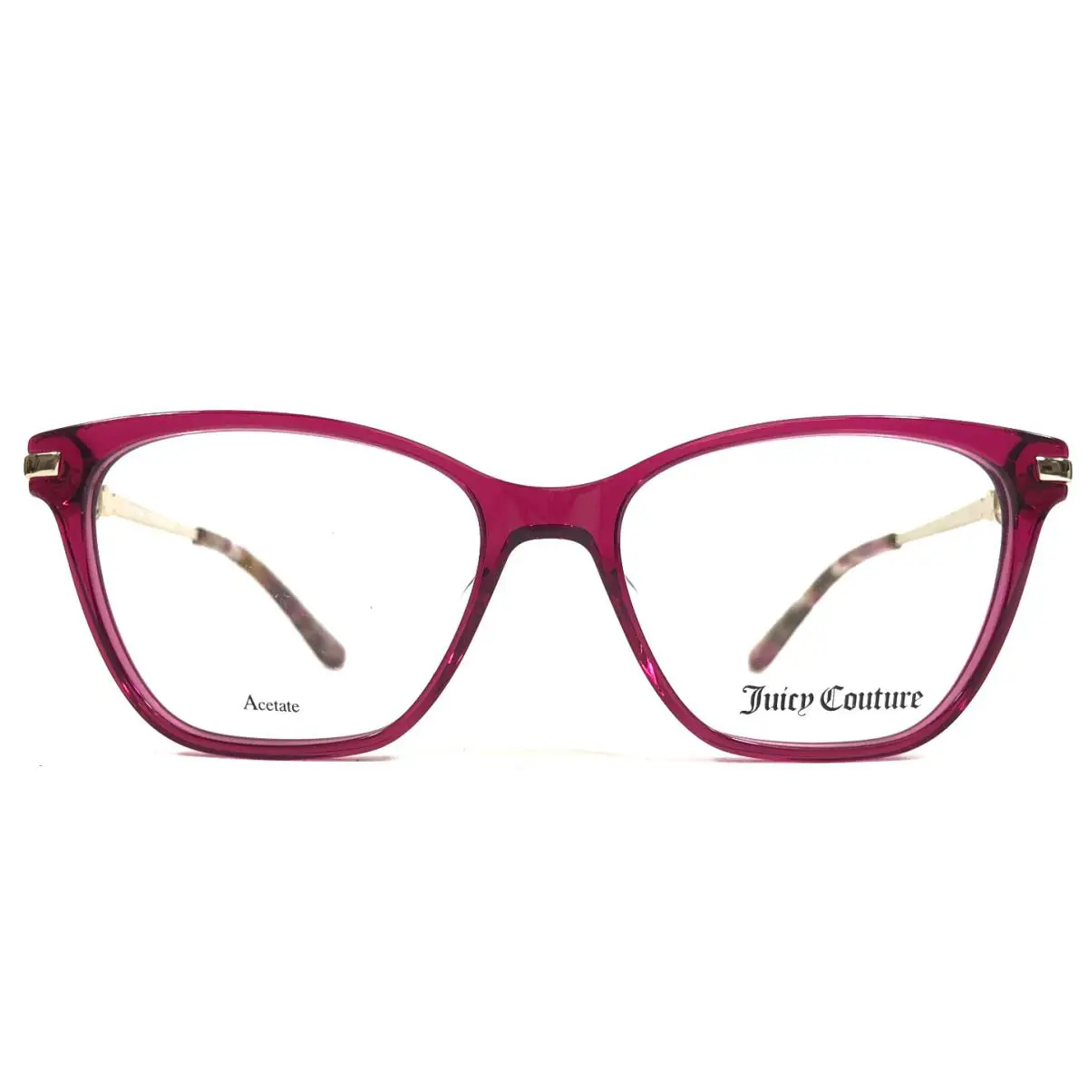 Juicy Couture Eyeglasses Frames JU242/G 1RP Red Plum Cat Eye Full Rim 52-16-140