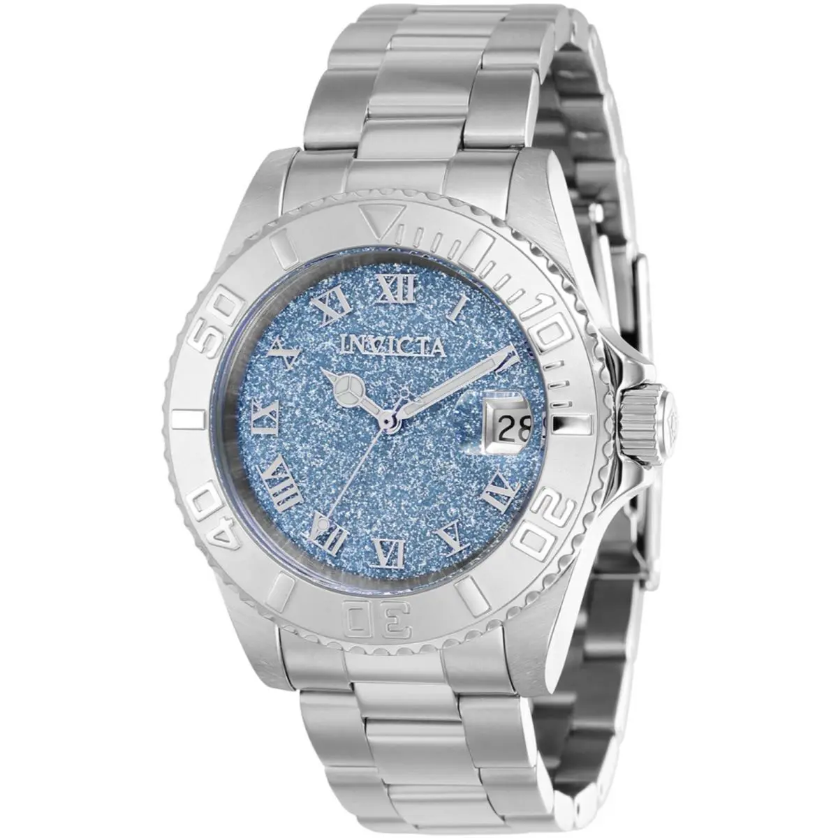 Women`s Watch Angel Light Blue Dial Stainless Steel Bracelet 40160 by Invicta