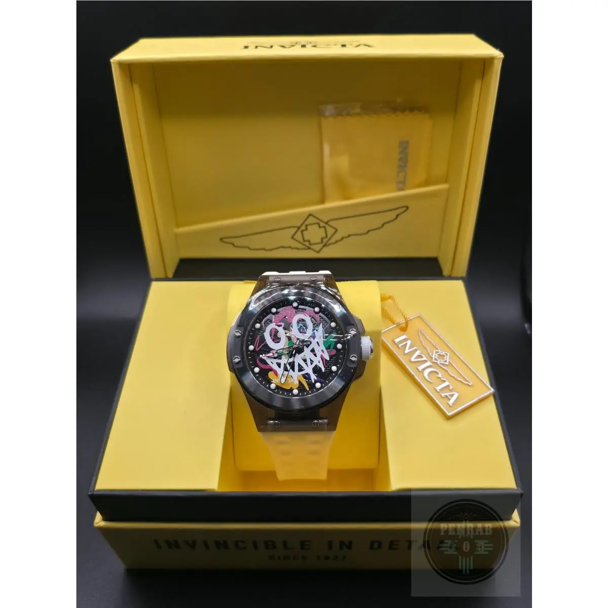 Invicta 50004 Sea Base Rogue Men`s 45mm Quartz Iridescent Dial White Watch