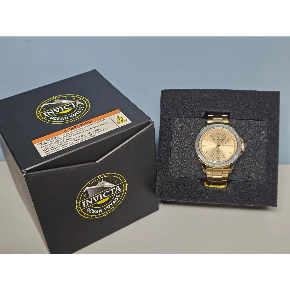 Invicta Ocean Voyage Lady`s Quartz Watch - 38mm - Gold- 49976