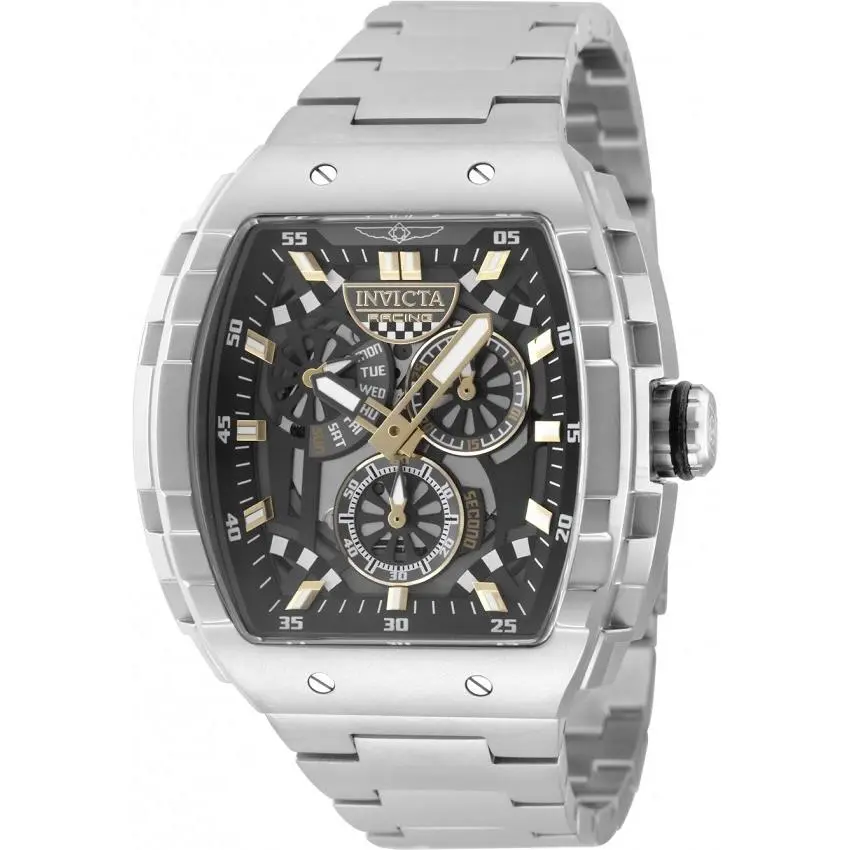 Invicta Racing Grey and Black Dial Men`s Watch 49218