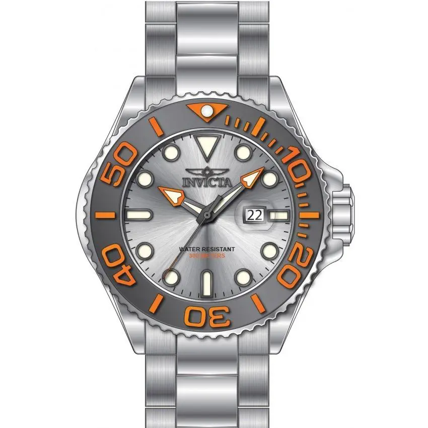 Invicta 49152 Grand Diver Men`s 52mm Stainless Steel Analog Watch