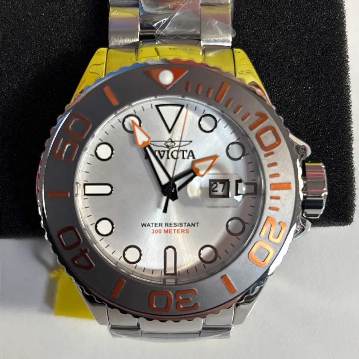 Invicta Grand Diver Men`s Watch - 52mm Steel Orange 49152