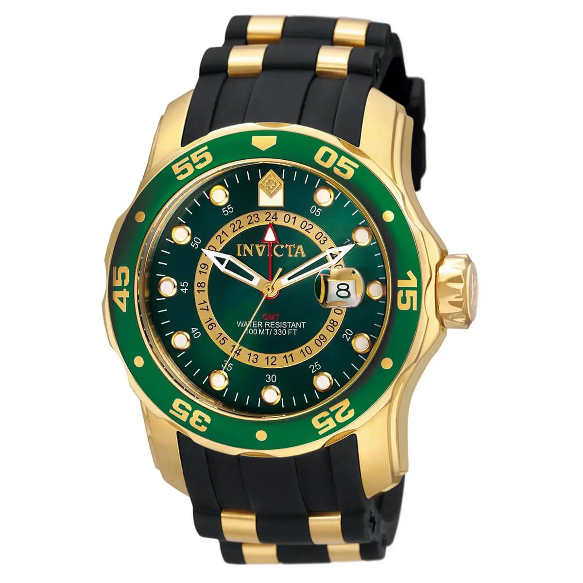 Invicta Pro Diver Scuba Quartz Green Dial Men`s Watch 6994