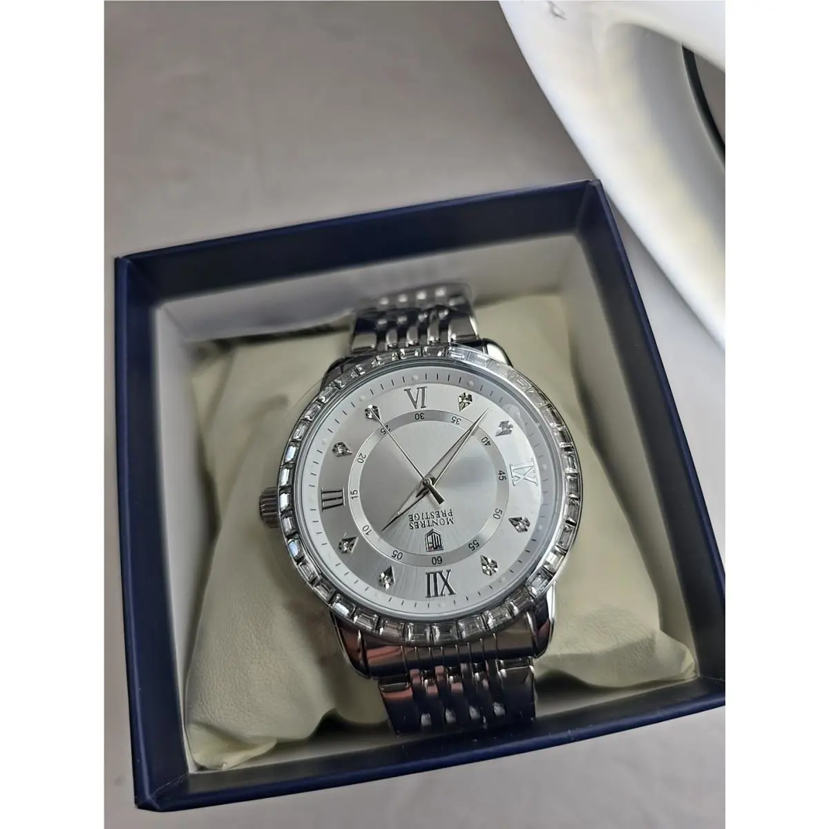 Montres Prestige X Invicta Men`s Watch MPW--0239 Silver Gold 45mm