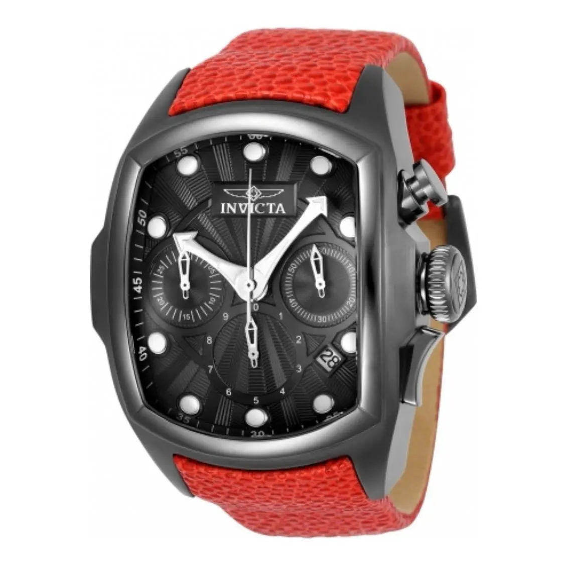 Invicta Lupah 24036 Stainless Steel Men s Quartz Watch Red Band