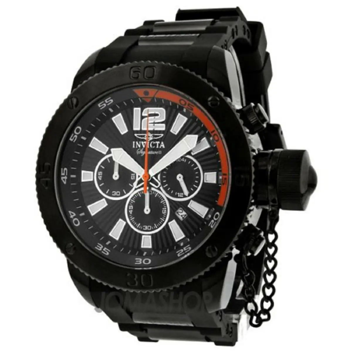 Invicta 7429 Signature II Russian Diver Chronograph Mens Watch - Band: Black