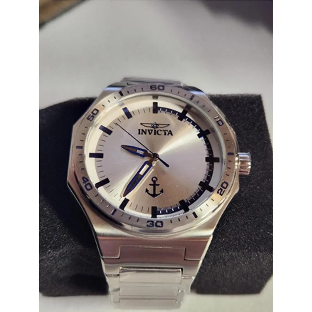 Invicta Men 44mm Stainless Steel Steel Silver Dial PC21J Quartz 49970