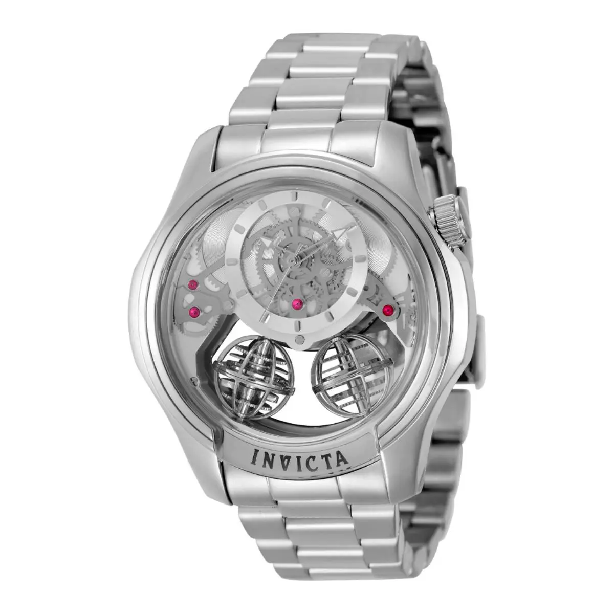 Invicta Specialty Twin-axis Men`s Watch w/ Skeleton Dial - 46mm Steel