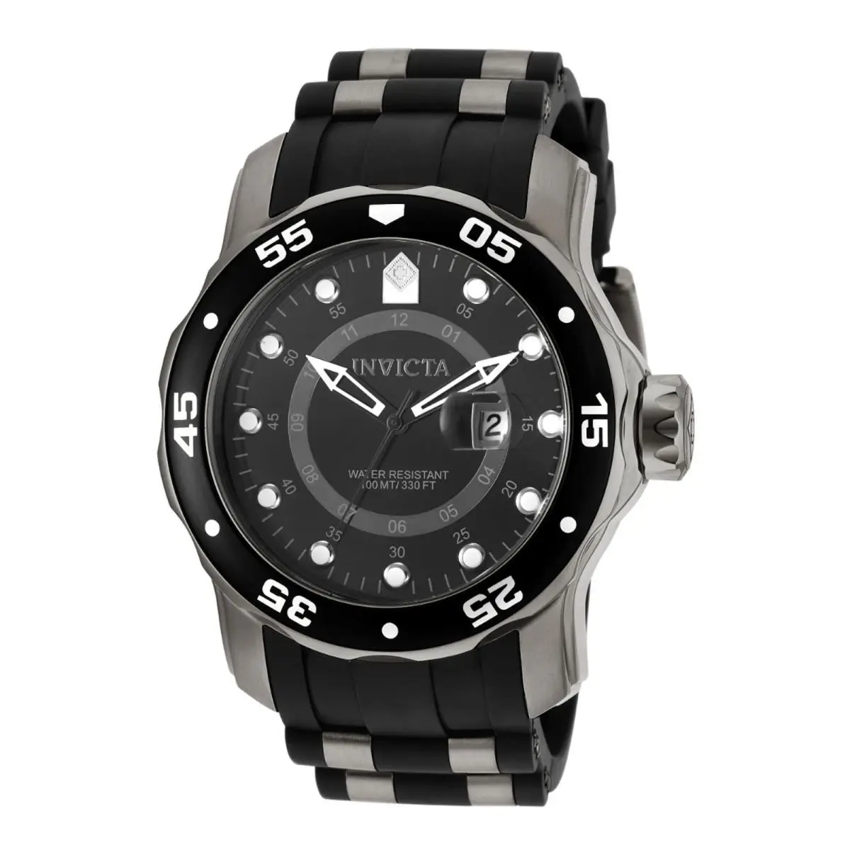 Invicta Pro Diver Scuba Swiss Ronda 515.24H Caliber - 48mm Black Gunmetal
