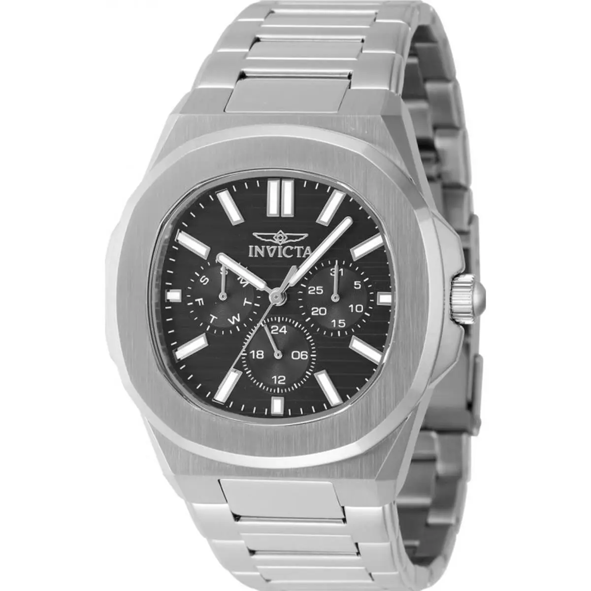 Invicta Men`s 48325 Speedway Quartz 3 Hand Black Dial Watch