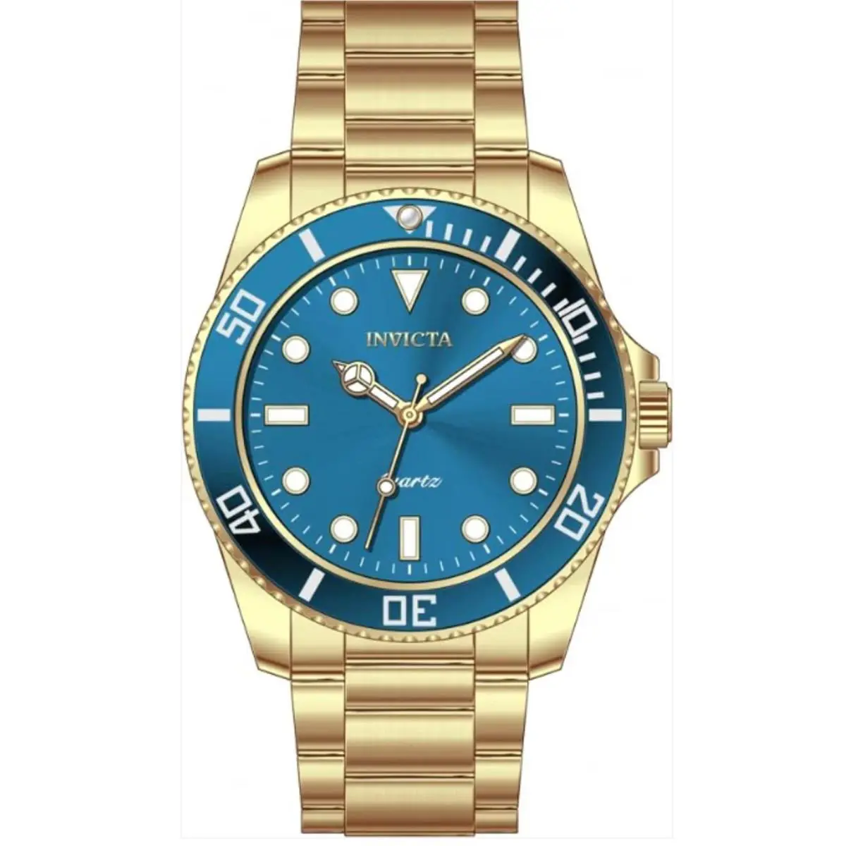 Invicta Pro Diver Men`s Watch - 42mm Gold 69400