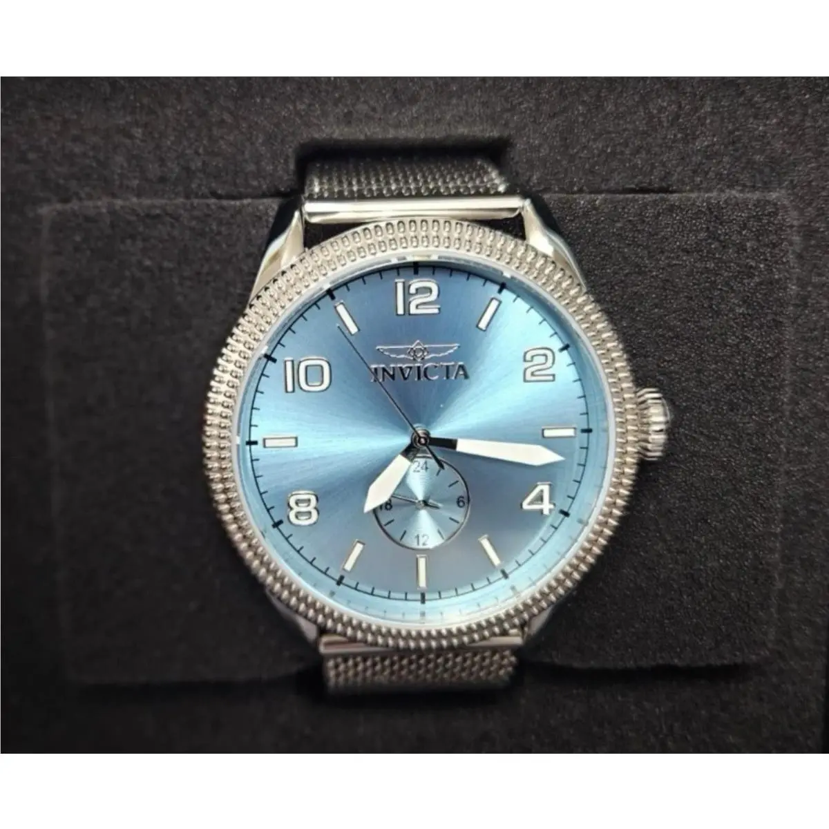Invicta 48914 Vintage Watch 44mm Blue Steel Mens Watch Quartz Watch
