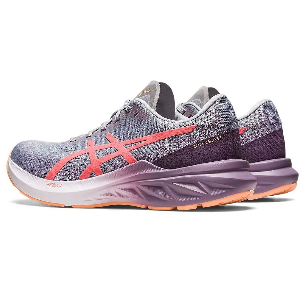 Asics Women`s Dynablast 3 Running Shoes Piedmont Grey/papaya Size 7 US - Gray