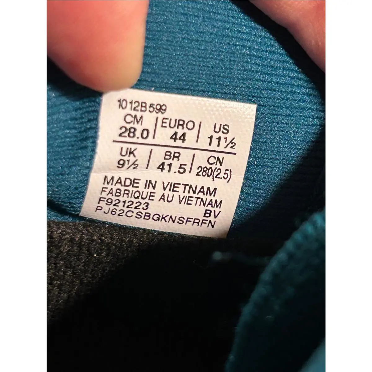Asics shoes - Teal Blue Green, White 10