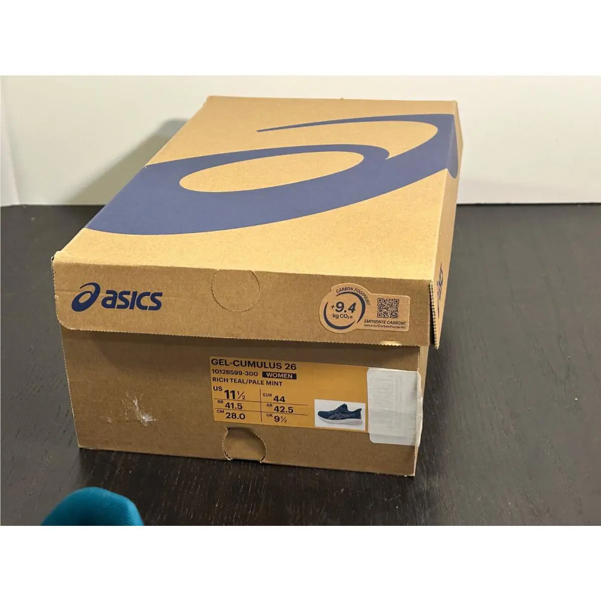 Asics shoes - Teal Blue Green, White 13