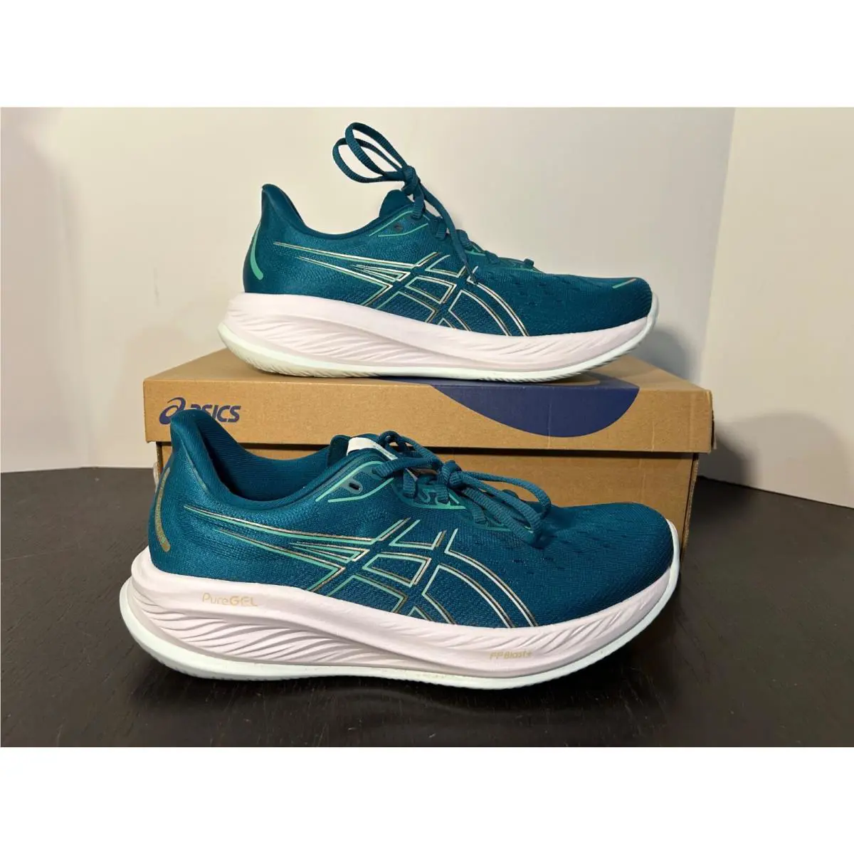 Asics shoes - Teal Blue Green, White 0