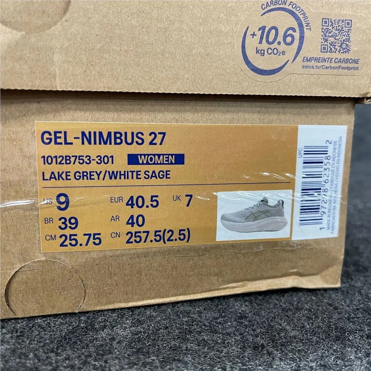 Asics shoes - VS180657 - vs-180657 - Gray (UPC: 197298623582) 1