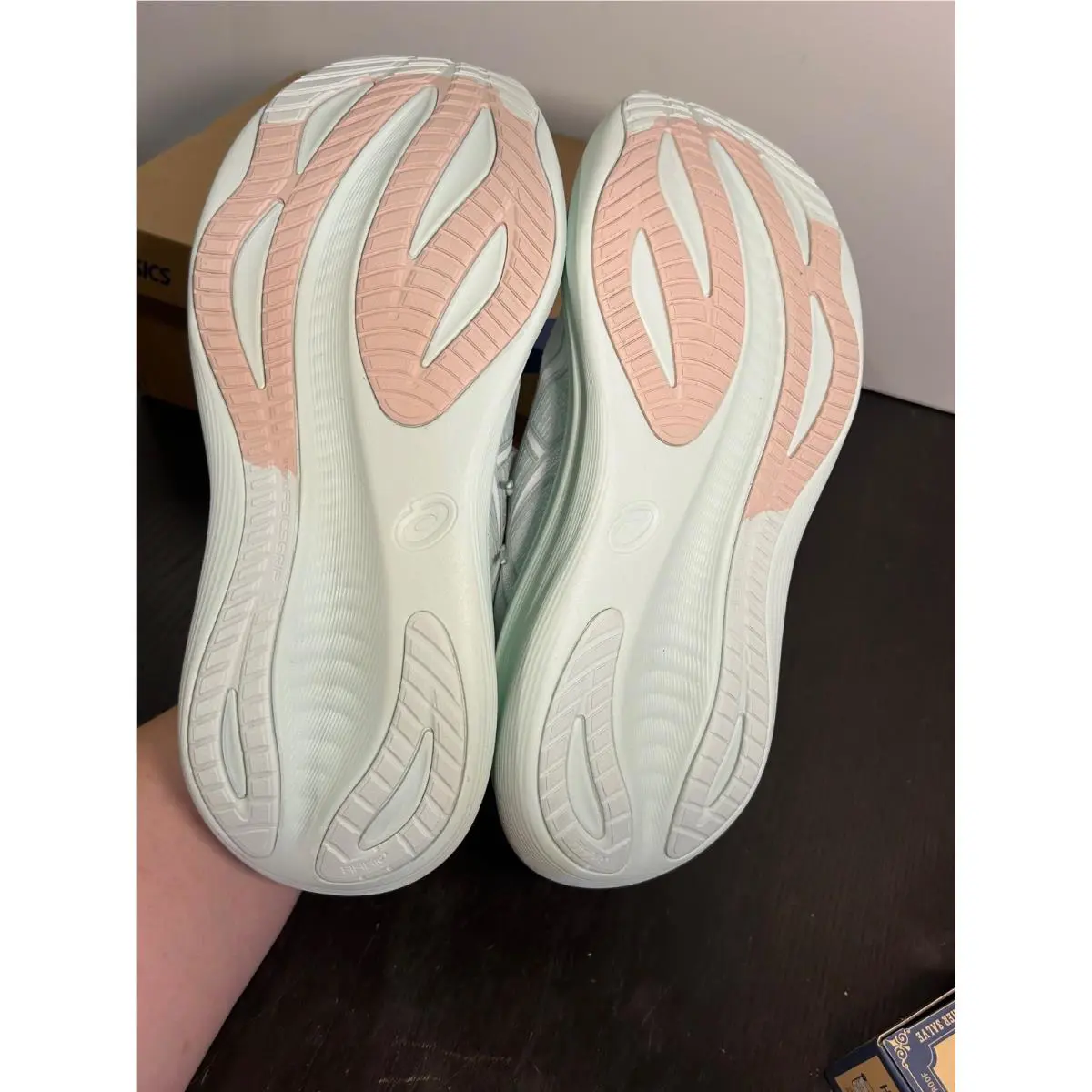 Asics shoes - White, Green 11