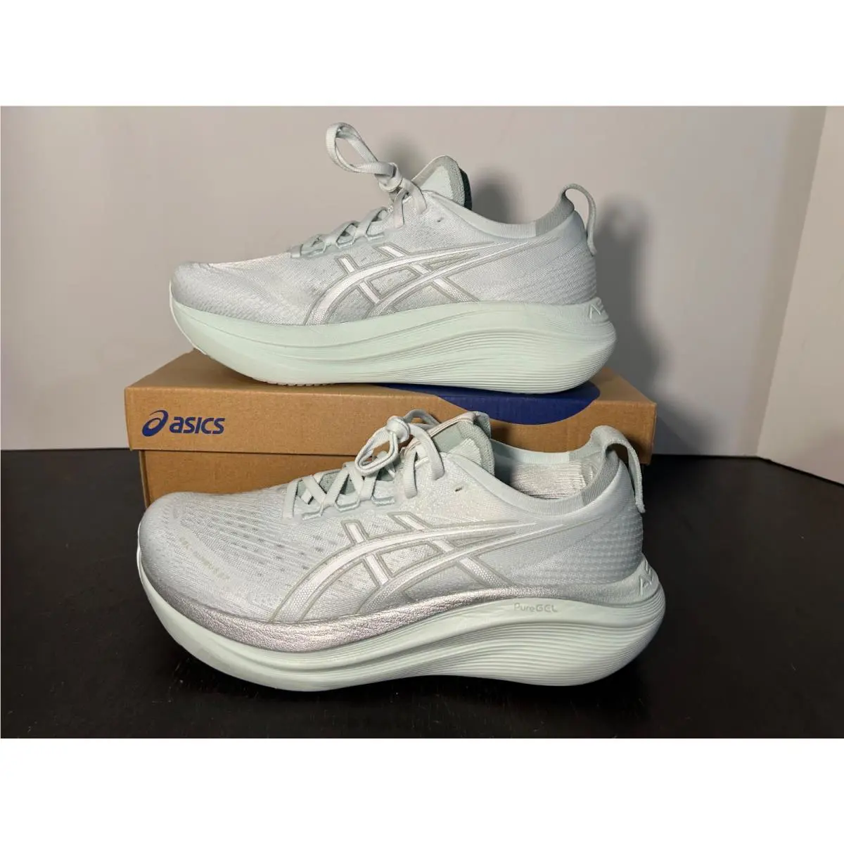 Asics shoes - White, Green 4