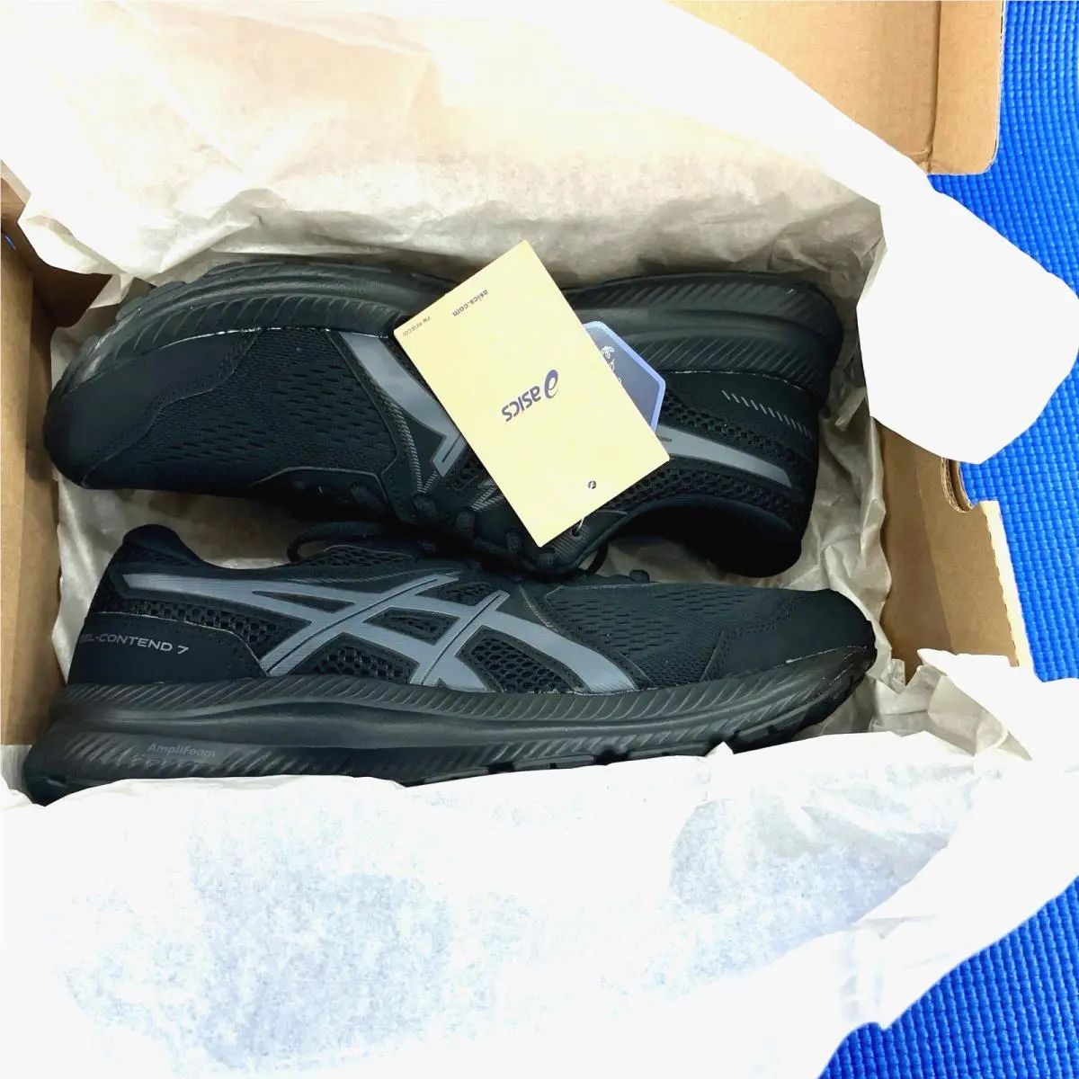 Asics shoes - ASICS GEL-Contend 4 - 1011B039-001 - Black, Secondary s: Black Gray Grey (UPC: 194851385659) 5
