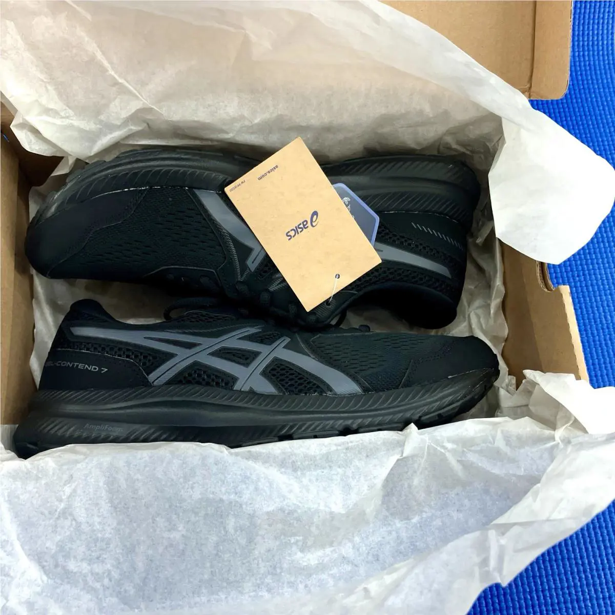 Asics shoes - Asics GEL Contend 7 - GEL Contend - 1011B039-001 - Black, Secondary s: Black Gray Grey (UPC: 194851385659) 5