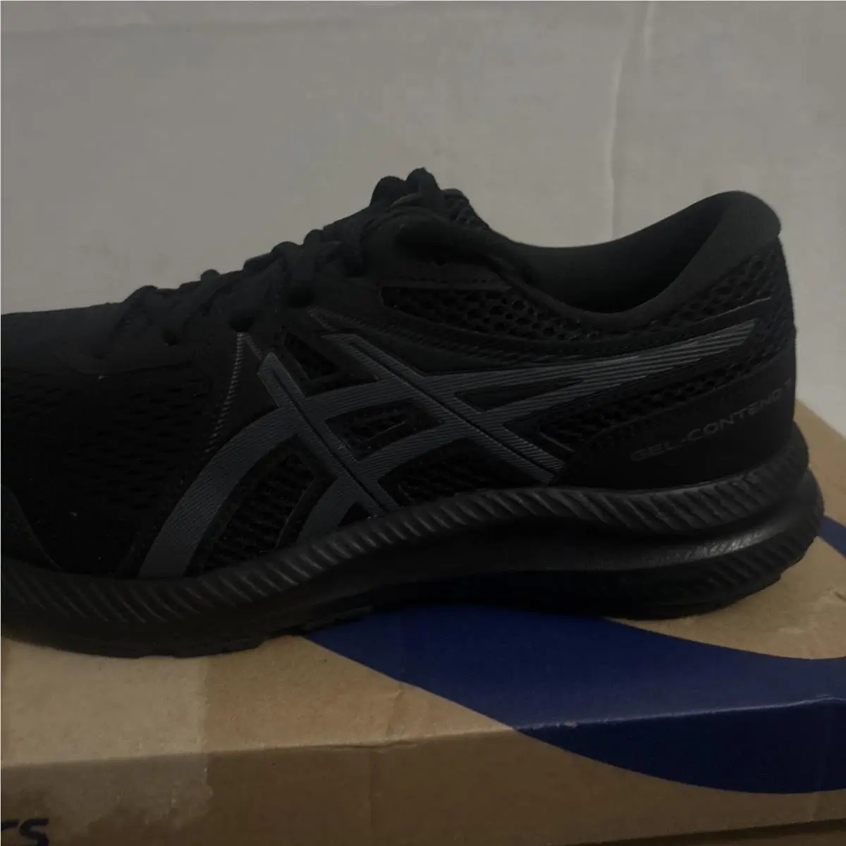 Asics shoes - Asics GEL Contend 7 - GEL Contend - 1011B039-001 - Black, Secondary s: Black Gray Grey (UPC: 194851385659) 10