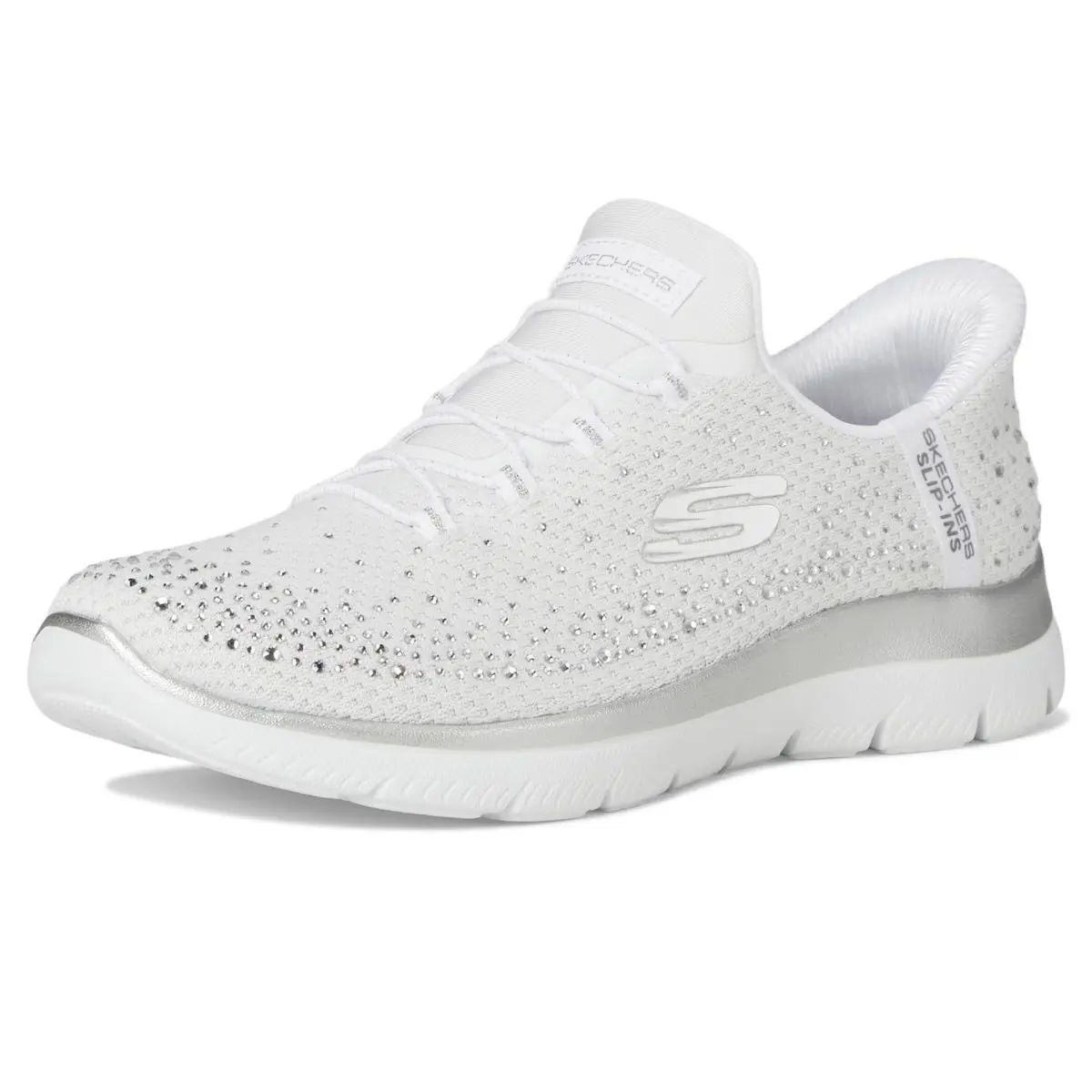 Skechers shoes - 150273 - 150273/150273W-BKRG - white silver wsl 5