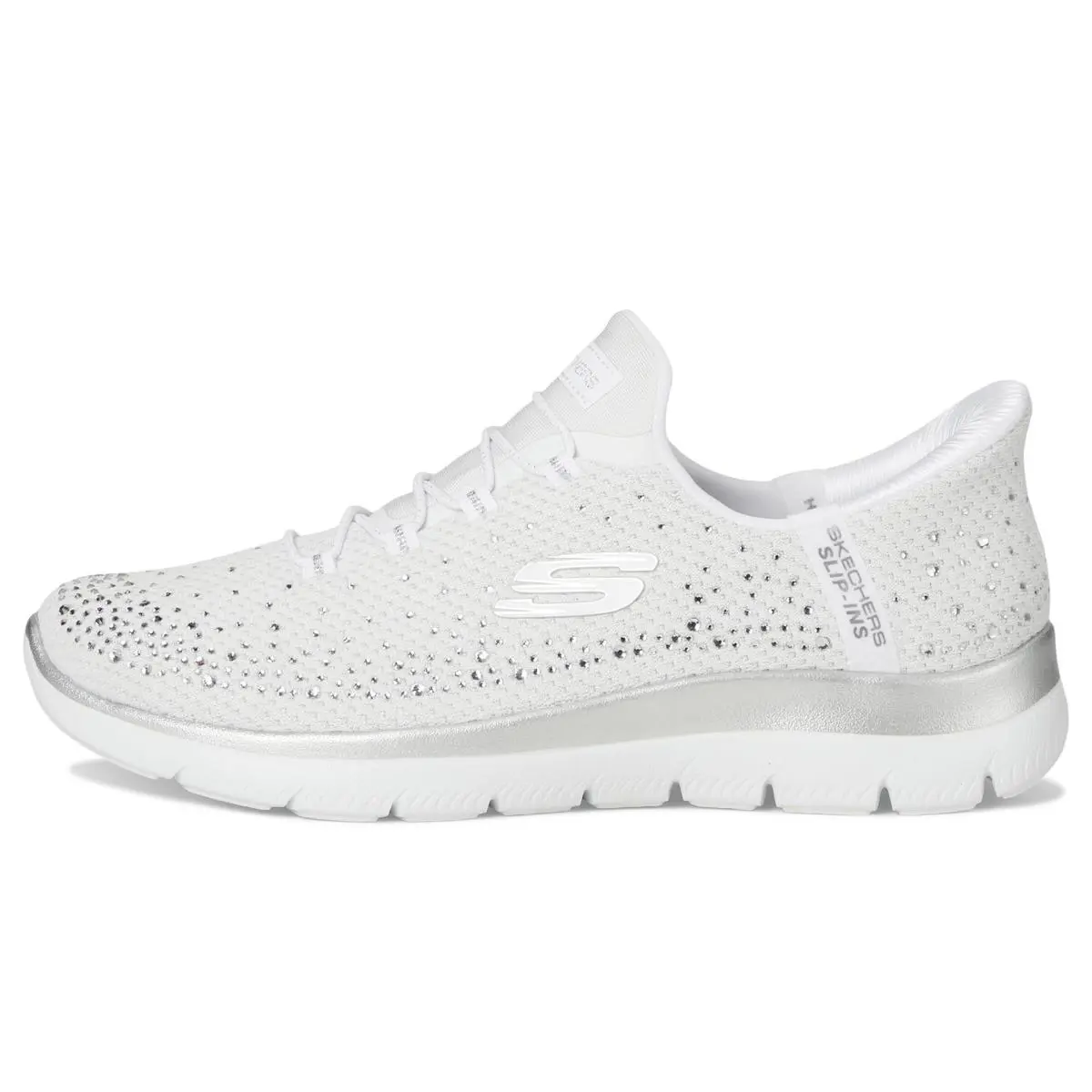 Skechers shoes - 150273 - 150273/150273W-BKRG - white silver wsl 9