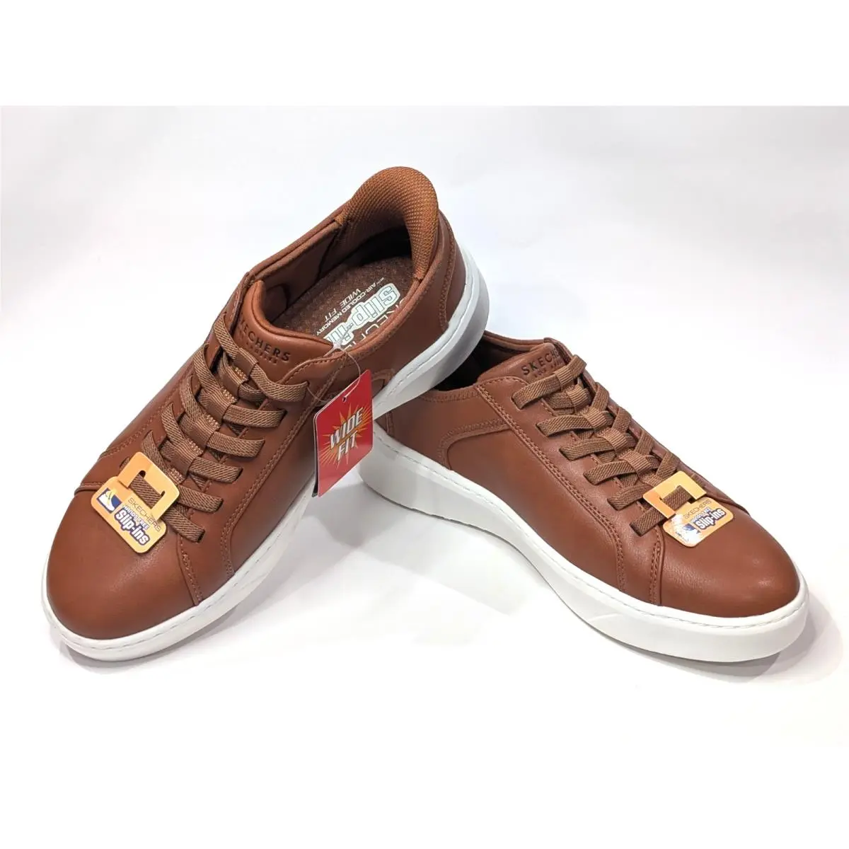 Skechers shoes - Skechers Hands Free Slip-ins Court Break Double Vented - 183177 183177W 183177W/COG - Cognac 8