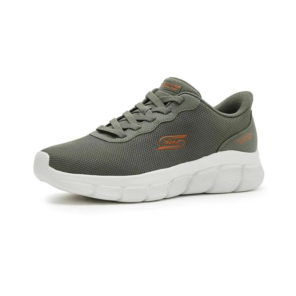 Man`s Shoes Bobs From  Bobs B Flex - Glacial Edge Slip-ins Olive by Skechers