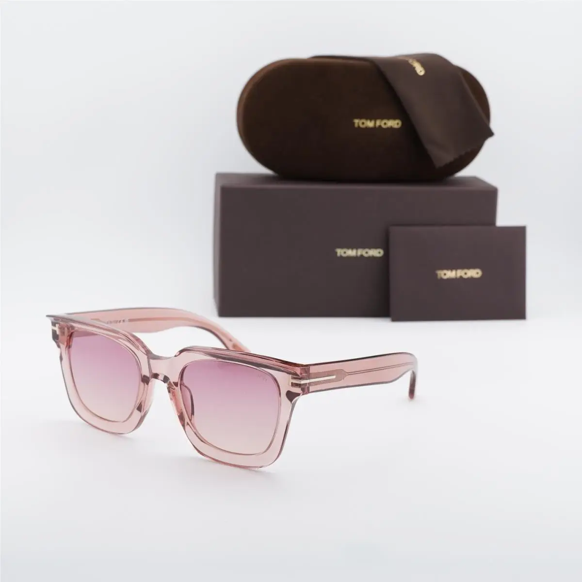FT1115 72Z Shiny Pink/violet Gradient Mirror 52-22-140 Sunglasses by Tom Ford