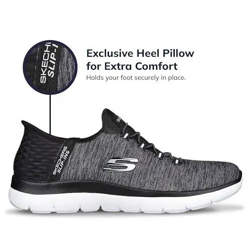 Skechers shoes - 149937 - 149937W - black white 3
