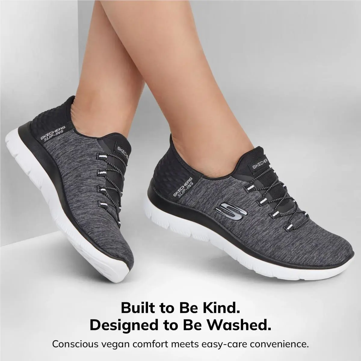 Skechers shoes - 149937 - 149937W - black white 4