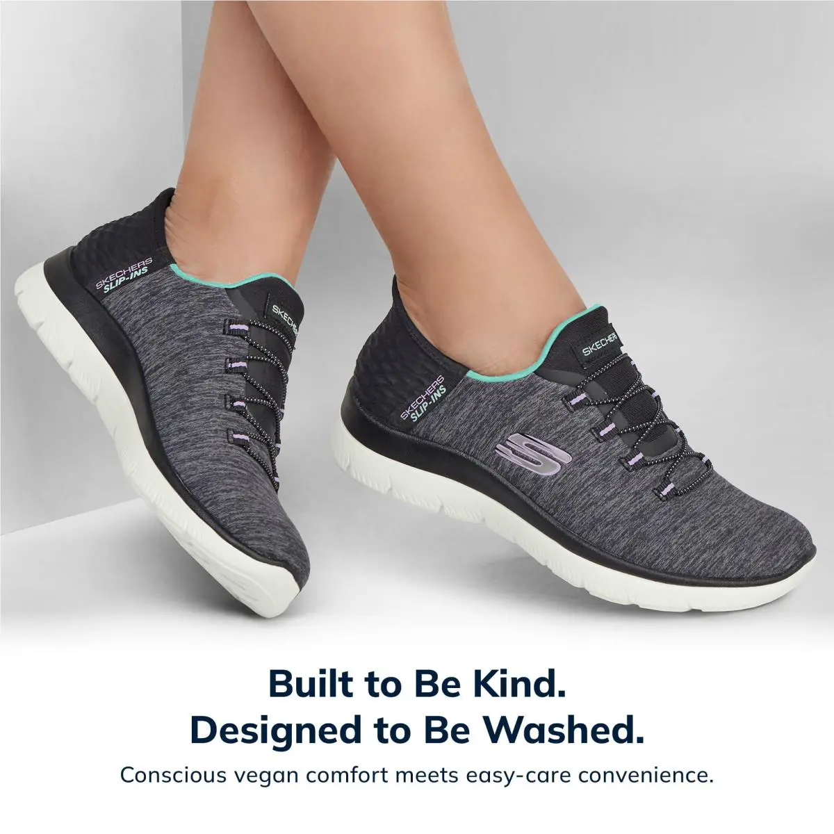 Skechers shoes - 149937 - 149937W - black white 80
