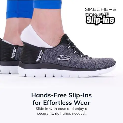 Skechers shoes - 149937 - 149937W - black white 9