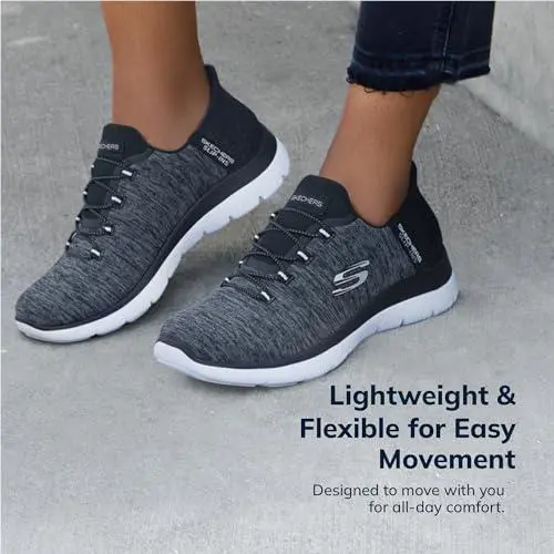 Skechers shoes - 149937 - 149937W - black white 11