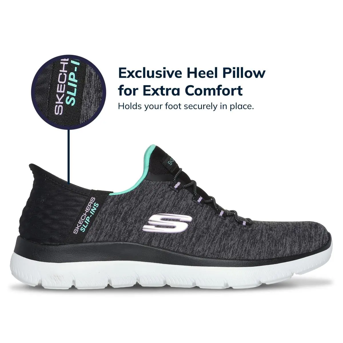 Skechers shoes - 149937 - 149937W - black white 79