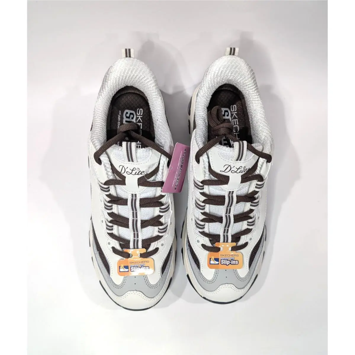 Skechers shoes - Skechers D`Lites Smooth Nostalgia - Smooth Nostalgia - 150537/OWBR - White/Black 0