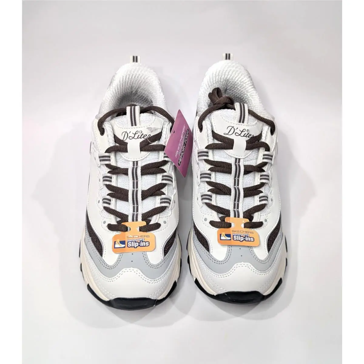 Skechers shoes - Skechers D`Lites Smooth Nostalgia - Smooth Nostalgia - 150537/OWBR - White/Black 1